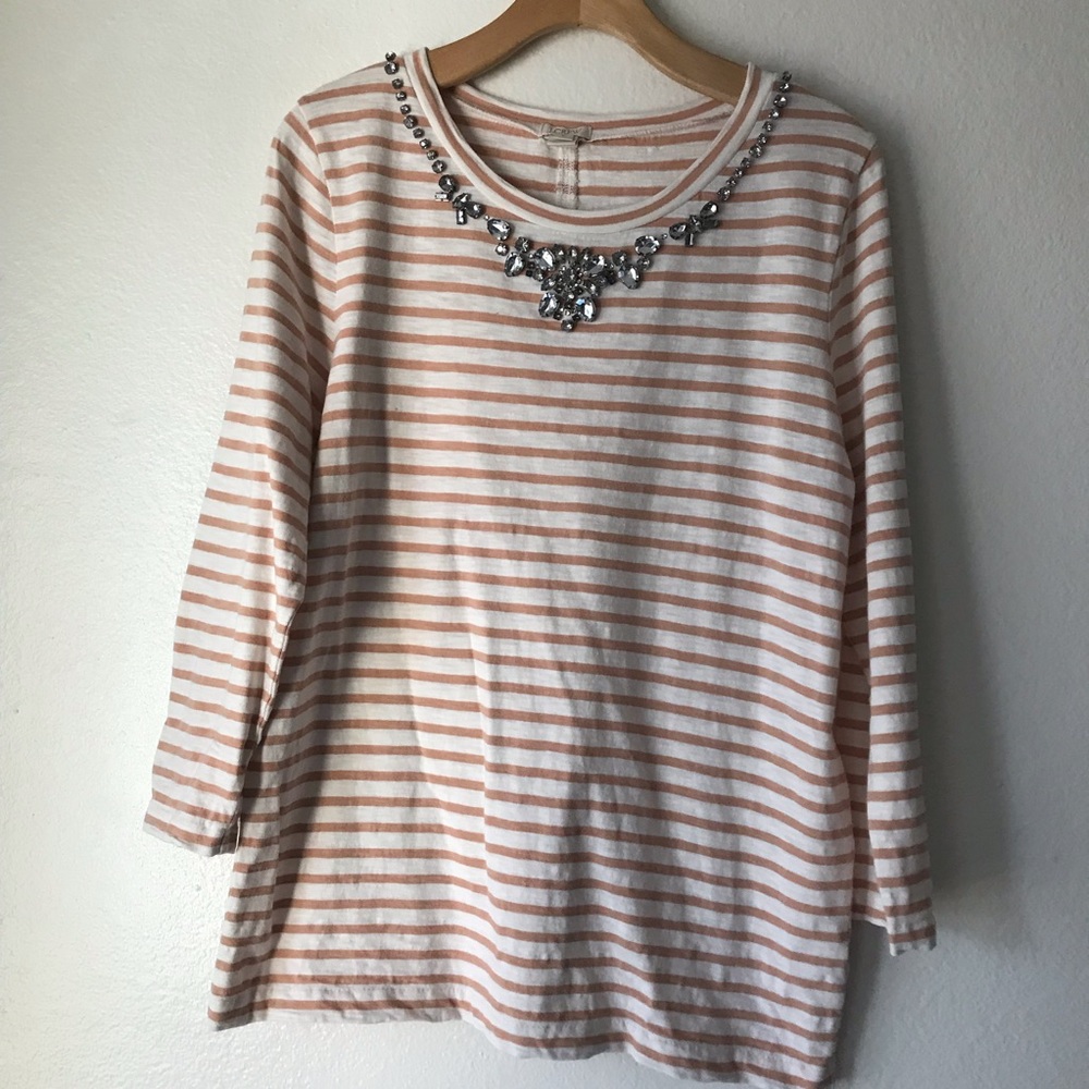 JCrew factory jeweled top